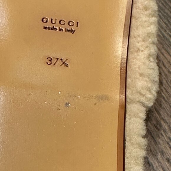 Gucci Shearling Slipper Loafer/Mules - Picture 3 of 6